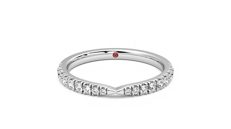 Taylor & Hart Larkspur Wedding Ring 360 degree image 0