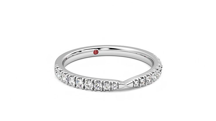 Taylor & Hart Larkspur Wedding Ring 360 degree image 4