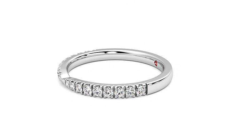 Taylor & Hart Larkspur Wedding Ring 360 degree image 22