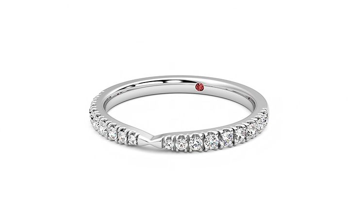 Taylor & Hart Larkspur Wedding Ring 360 degree image 26
