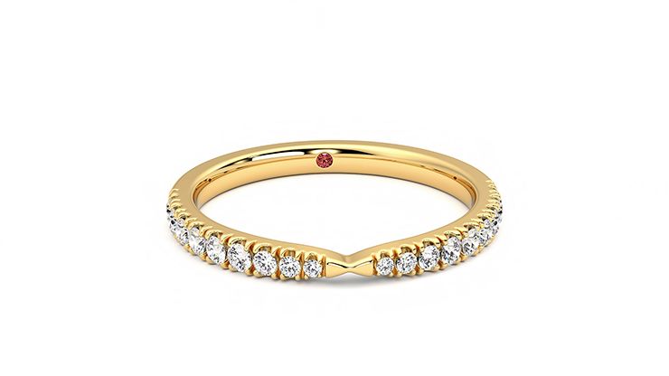 Taylor & Hart Larkspur Wedding Ring 360 degree image 2