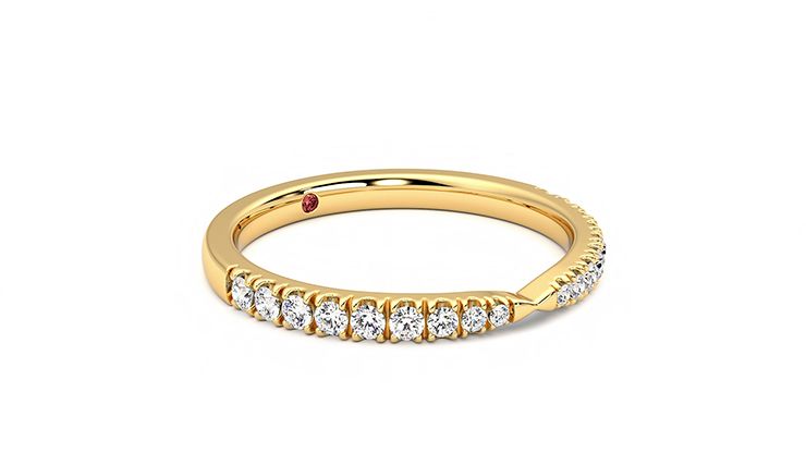 Taylor & Hart Larkspur Wedding Ring 360 degree image 6