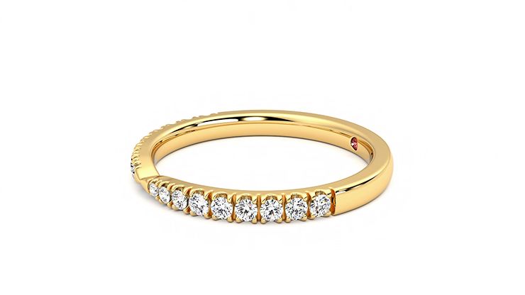 Taylor & Hart Larkspur Wedding Ring 360 degree image 22