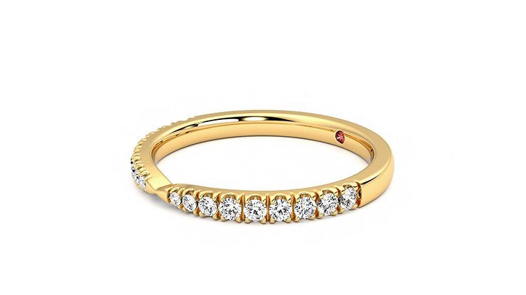 Taylor & Hart Larkspur Wedding Ring 360 degree image 23