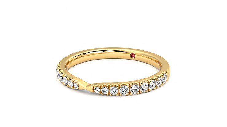 Taylor & Hart Larkspur Wedding Ring 360 degree image 25