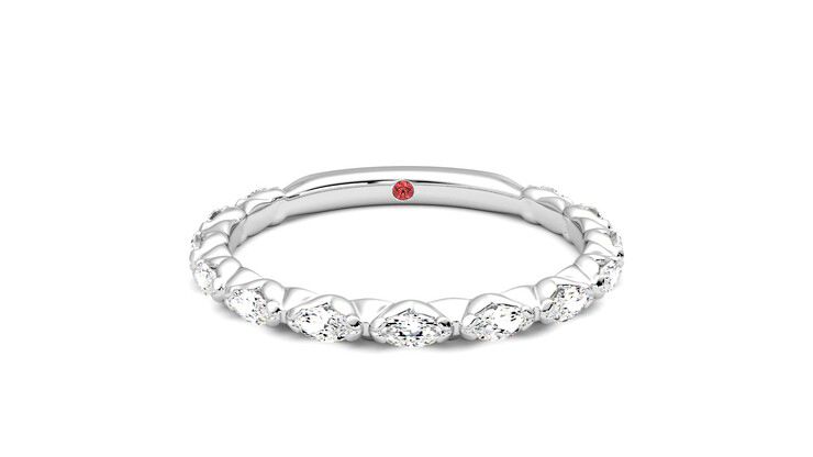 Taylor & Hart Laurel Wedding Ring 360 degree image 1
