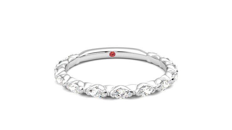 Taylor & Hart Laurel Wedding Ring 360 degree image 2