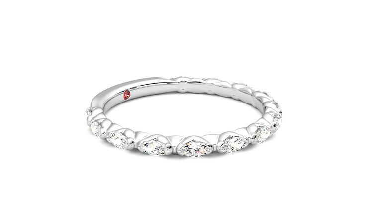 Taylor & Hart Laurel Wedding Ring 360 degree image 7