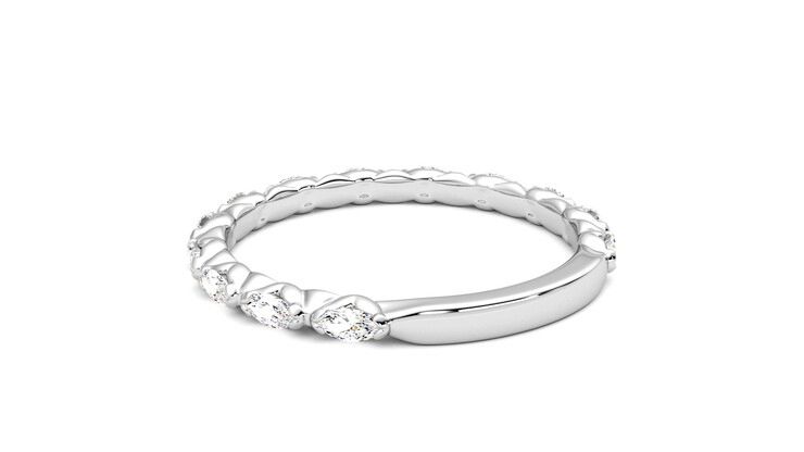 Taylor & Hart Laurel Wedding Ring 360 degree image 17