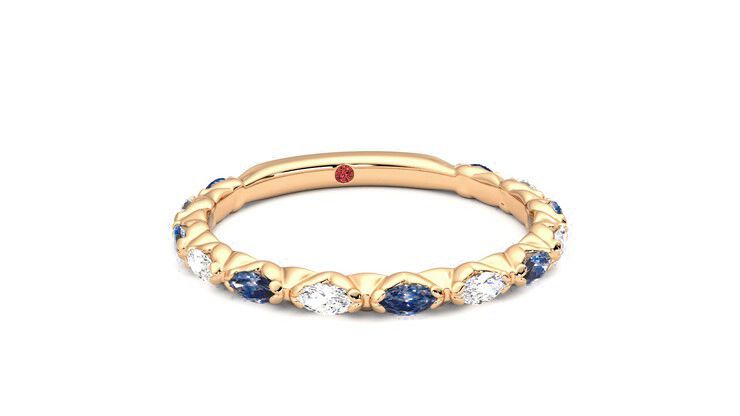 Taylor & Hart Laurel Wedding Ring 360 degree image 3
