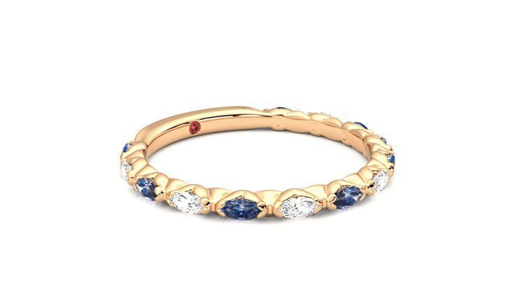 Taylor & Hart Laurel Wedding Ring 360 degree image 6