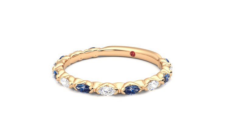 Taylor & Hart Laurel Wedding Ring 360 degree image 25