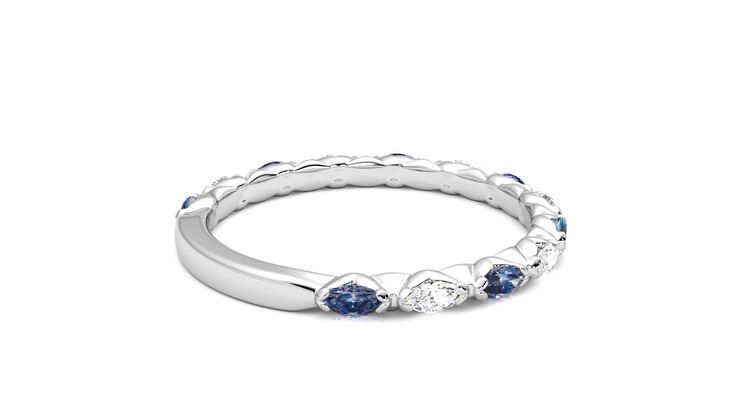 Taylor & Hart Laurel Wedding Ring 360 degree image 12