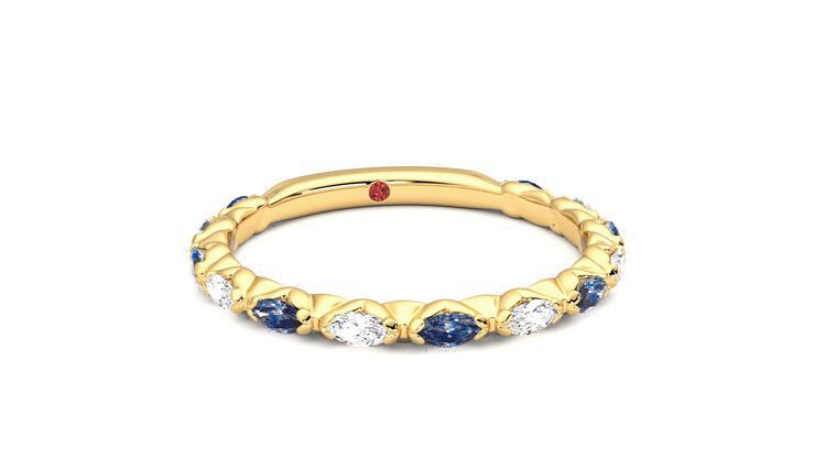 Taylor & Hart Laurel Wedding Ring 360 degree image 3