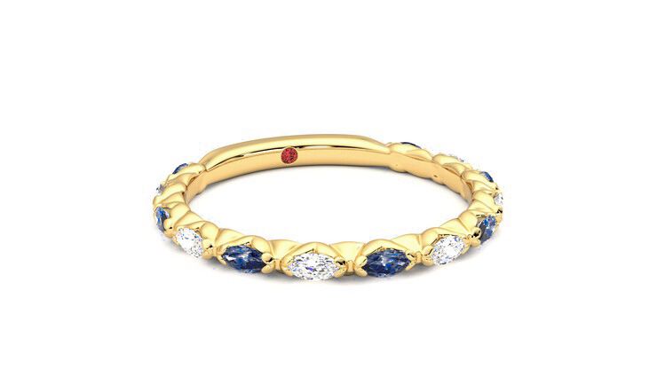 Taylor & Hart Laurel Wedding Ring 360 degree image 4