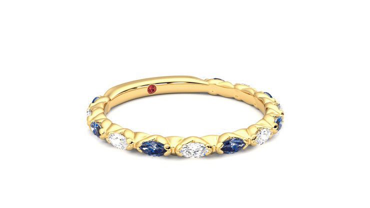 Taylor & Hart Laurel Wedding Ring 360 degree image 5