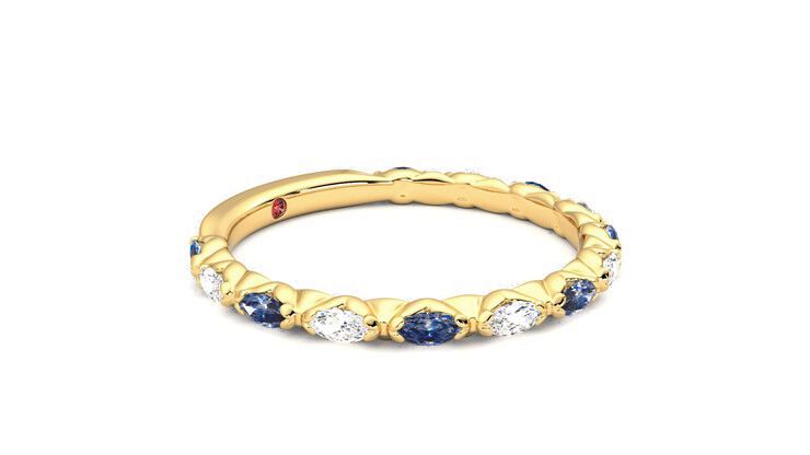 Taylor & Hart Laurel Wedding Ring 360 degree image 7