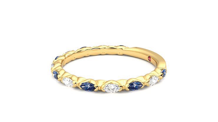 Taylor & Hart Laurel Wedding Ring 360 degree image 22