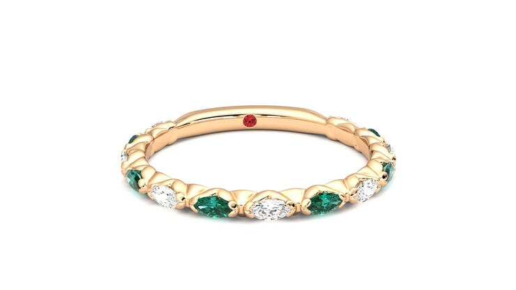 Taylor & Hart Laurel Wedding Ring 360 degree image 2