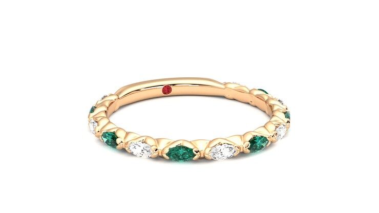 Taylor & Hart Laurel Wedding Ring 360 degree image 4