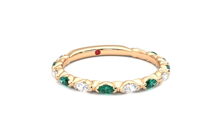 Taylor & Hart Laurel Wedding Ring 360 degree image 4