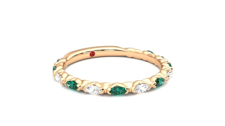 Taylor & Hart Laurel Wedding Ring 360 degree image 5