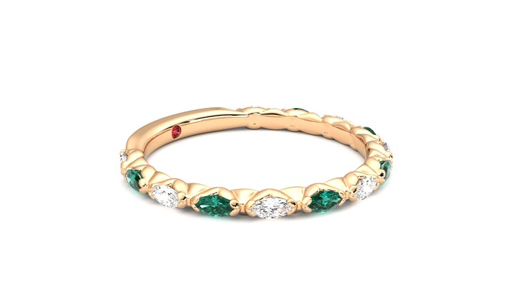 Taylor & Hart Laurel Wedding Ring 360 degree image 7