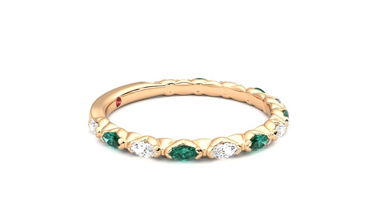 Taylor & Hart Laurel Wedding Ring 360 degree image 8