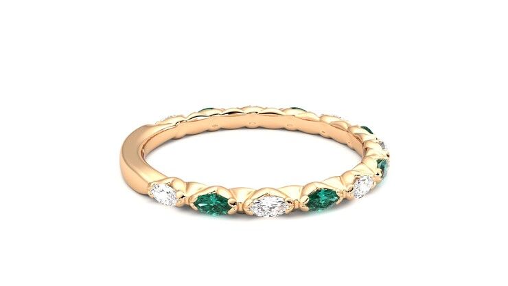 Taylor & Hart Laurel Wedding Ring 360 degree image 10