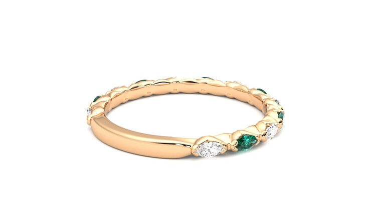 Taylor & Hart Laurel Wedding Ring 360 degree image 13