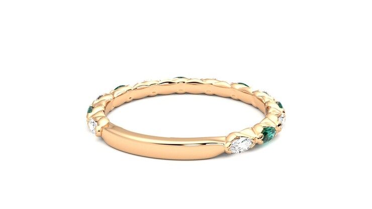Taylor & Hart Laurel Wedding Ring 360 degree image 14