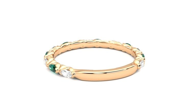 Taylor & Hart Laurel Wedding Ring 360 degree image 16