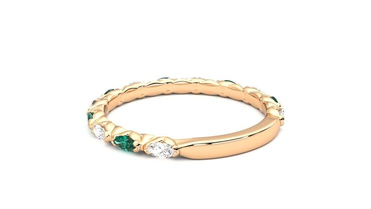Taylor & Hart Laurel Wedding Ring 360 degree image 17