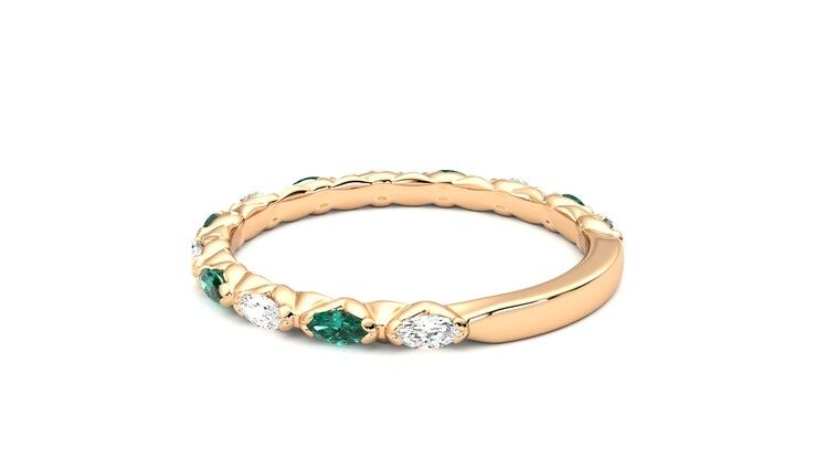 Taylor & Hart Laurel Wedding Ring 360 degree image 18