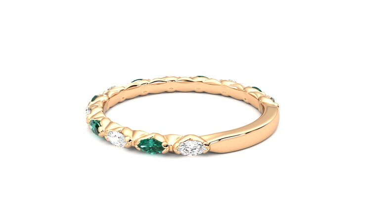 Taylor & Hart Laurel Wedding Ring 360 degree image 18