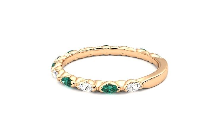 Taylor & Hart Laurel Wedding Ring 360 degree image 19