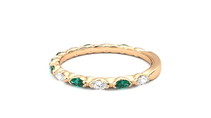 Taylor & Hart Laurel Wedding Ring 360 degree image 20