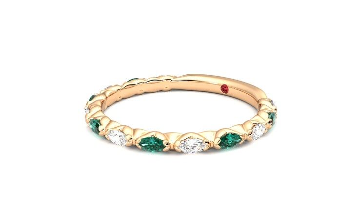 Taylor & Hart Laurel Wedding Ring 360 degree image 24