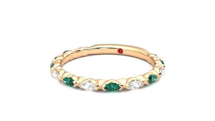 Taylor & Hart Laurel Wedding Ring 360 degree image 26