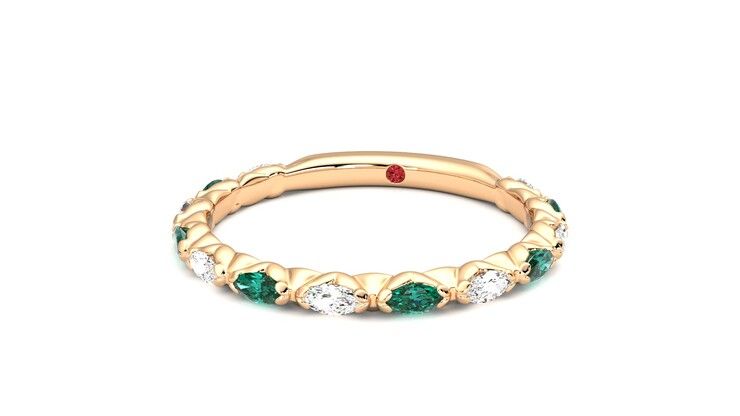 Taylor & Hart Laurel Wedding Ring 360 degree image 27