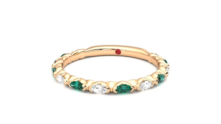 Taylor & Hart Laurel Wedding Ring 360 degree image 27