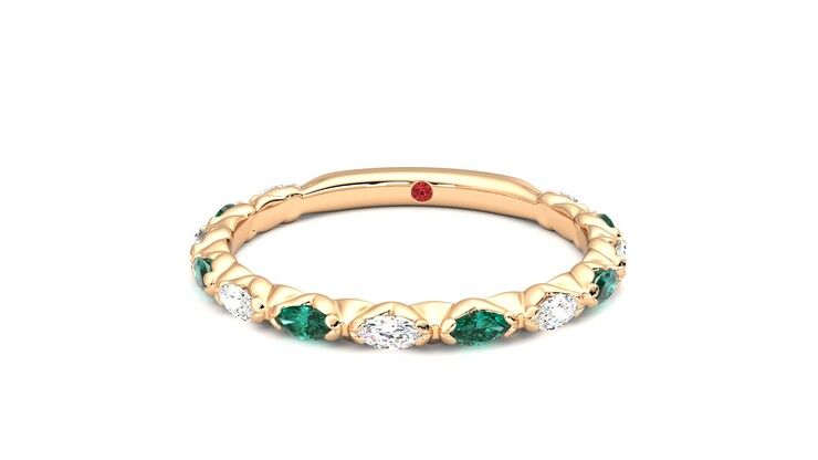 Taylor & Hart Laurel Wedding Ring 360 degree image 28