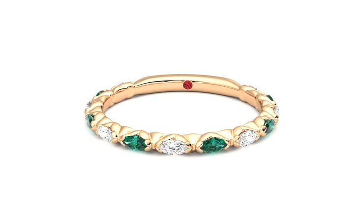 Taylor & Hart Laurel Wedding Ring 360 degree image 28