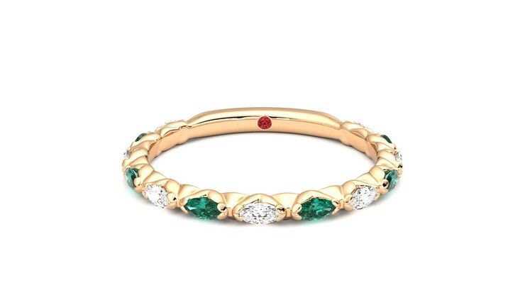 Taylor & Hart Laurel Wedding Ring 360 degree image 29