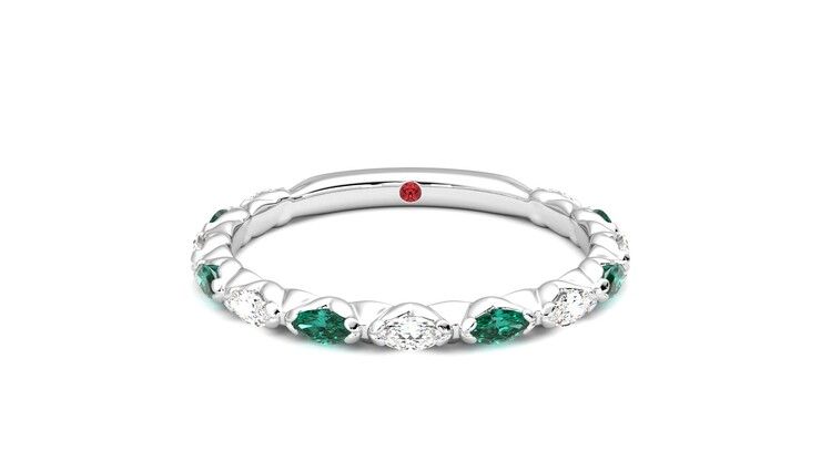 Taylor & Hart Laurel Wedding Ring 360 degree image 0