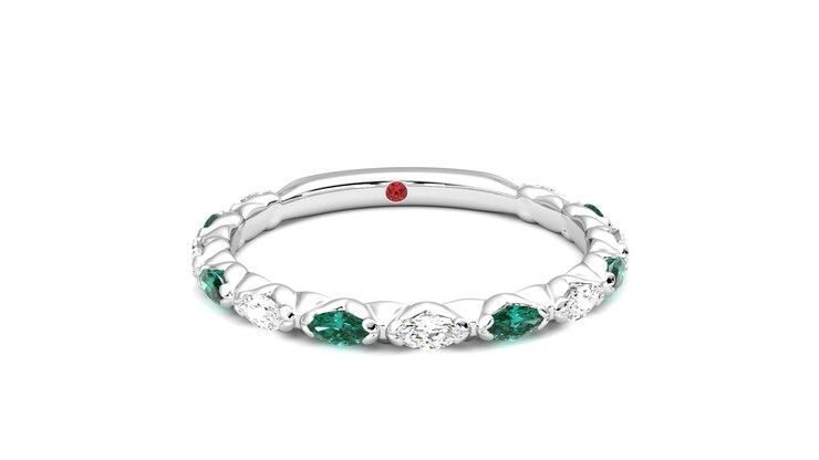 Taylor & Hart Laurel Wedding Ring 360 degree image 2