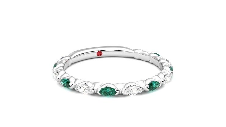 Taylor & Hart Laurel Wedding Ring 360 degree image 4