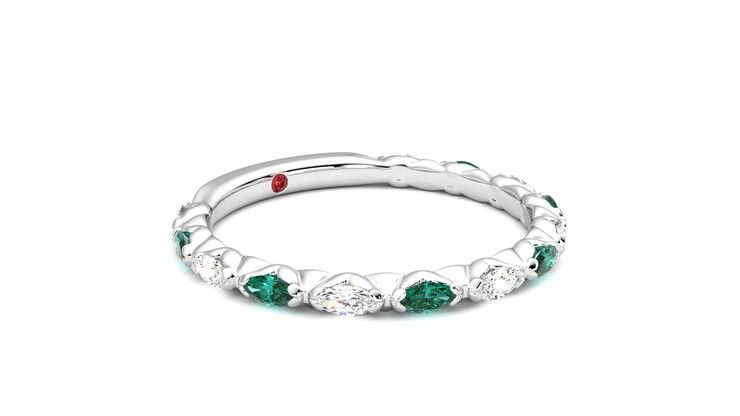 Taylor & Hart Laurel Wedding Ring 360 degree image 6