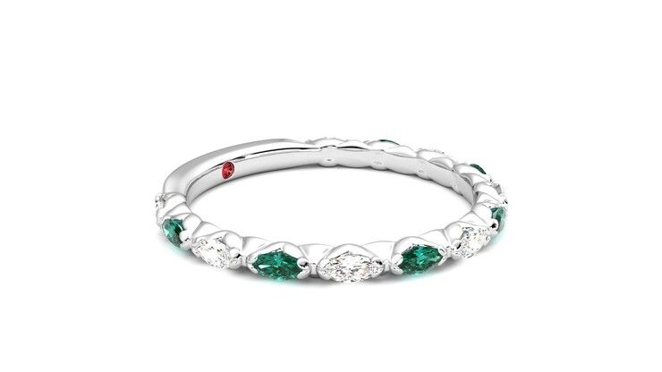 Taylor & Hart Laurel Wedding Ring 360 degree image 7