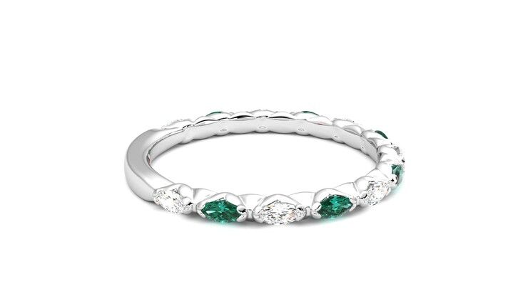 Taylor & Hart Laurel Wedding Ring 360 degree image 10